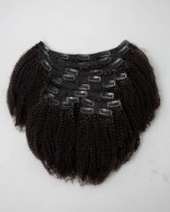 TÊTE COMPLÈTE Extensions de cheveux clips-in texture crépue